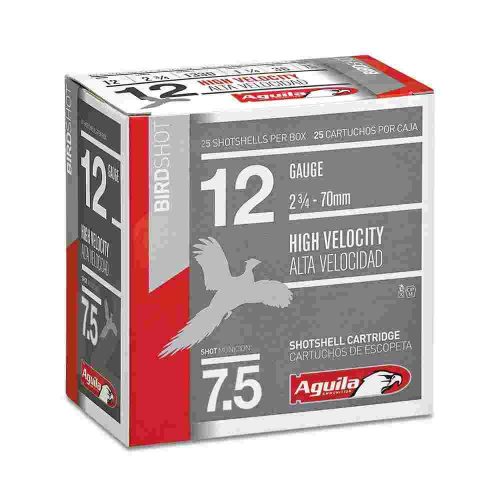 https3A2F2Fwww.2ndamendmentwholesale.com2Fmedia2Fcatalog2Fproduct2F12Fc2F1chb1207-box_1_1.jpg Aguila Ammunition 12ga Birdshot 2.75 inch Shotgun Shells - #7.5 Shot | 1.25oz | 1330 fps | 25rd Box