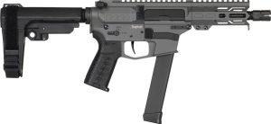 CMMG Banshee MkGs Pistol - Tungsten | 9mm | 5" Barrel | 4" M-LOK Handguard | SBA3 Arm Brace