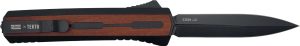 Zastava A7 OTF Knife - American Walnut Wood | S35VN Dagger Blade