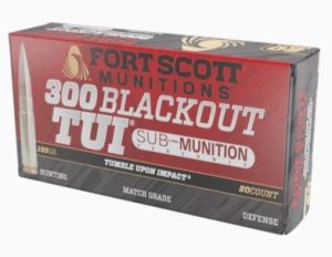Fort Scott Munitions 300 Blackout Subsonic Rifle Ammo - 190gr | 20rd Box