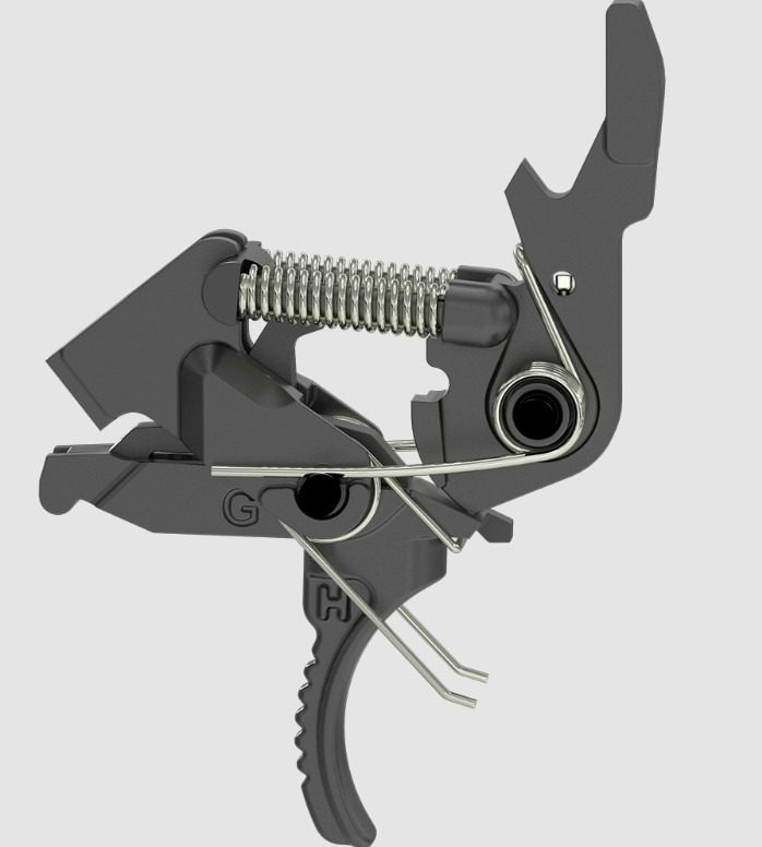 Hiperfire Xtreme 2 Stage MOD-2 Trigger | Curved | 2-Stage | Black