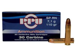 PPU 30 CARBINE SP 110GR 50RD BOX 10 BOXES PER CASE