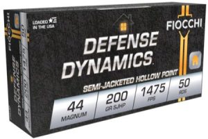 FIOCCHI 44 MAG 200GR SJHP 50RD BX 500RD CASE
