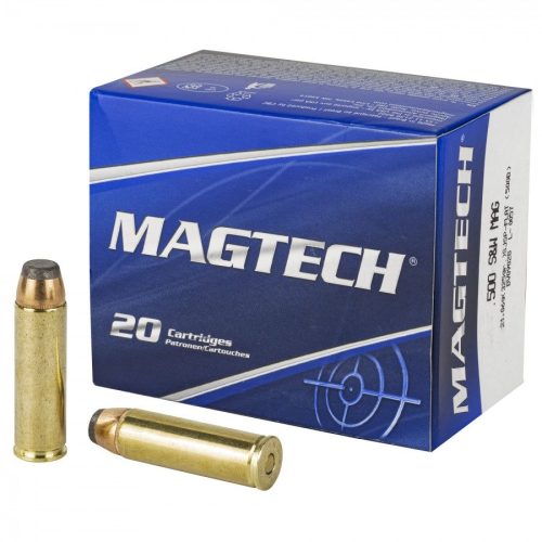 MAGTECH 500 S&W 325GR SJSP FLAT 20RD BOX 25 BOXES PER CASE