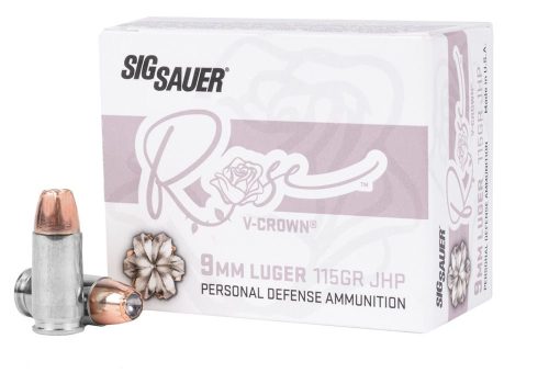 image-full-4615-4d17905142f410655a461f528b98bb2a.jpg SIG SAUER V-CROWN ROSE 9MM 115G JHP 20RD BX 200RD CASE