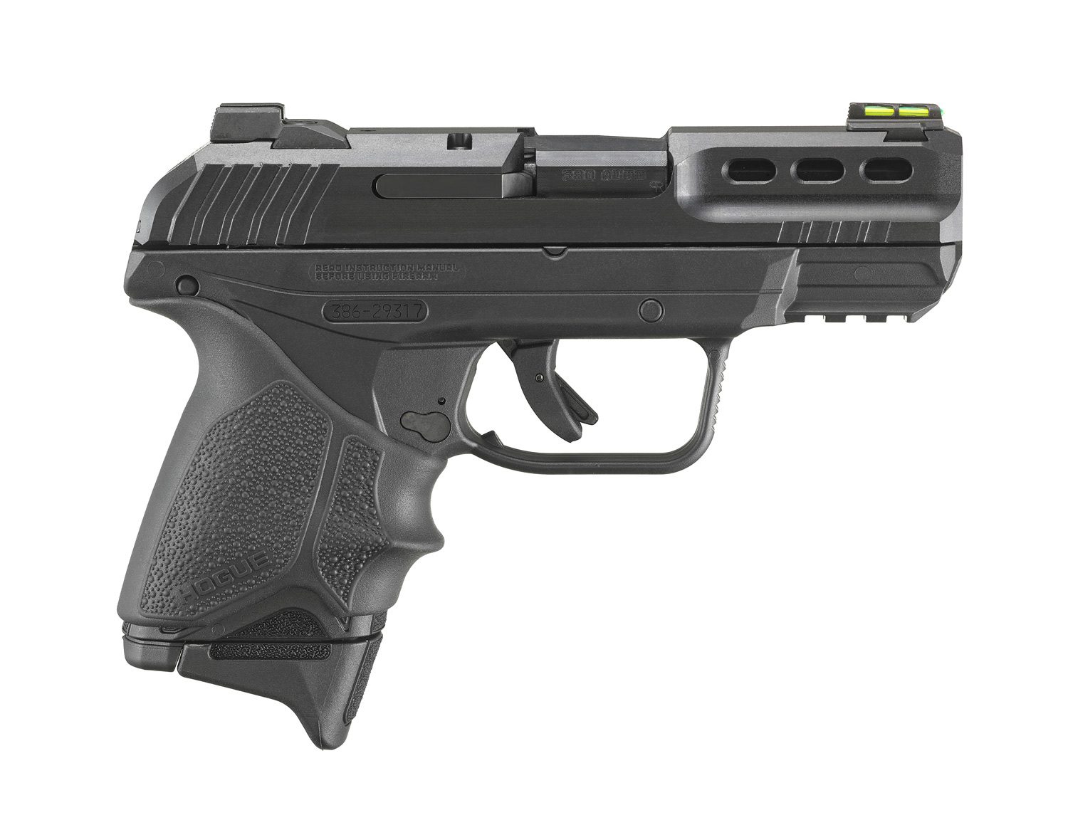 RUGER SECURITY 380 W/ HOGUE GRIP SLEEVE PSTL BLACK 10RD