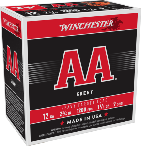 WINCHESTER AA HVY TRGT 12GA 23/4 #9 1-1/8OZ 25RDS
