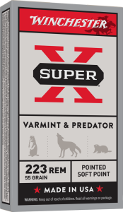 WINCHESTER SUPER X 223REM 55G JHP 20RD BX 200RD CASE