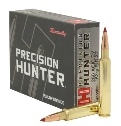 image-full-7228-d4185bb614f9864ccd98e77a18ea6e9d.jpg HORNADY PRECISION HUNTER 280 ACKLEY IMPROVED 162G ELD-X 20RD BX 200RD CASE
