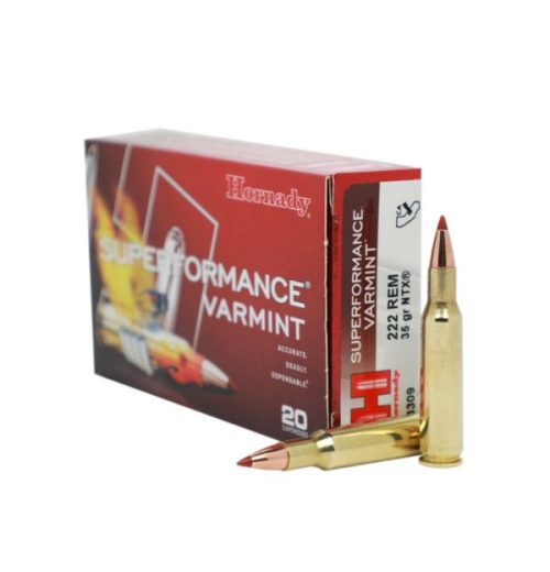 HORNADY 222 REM 35 GR NTX® SPF 20RD/BX 10BX/CS