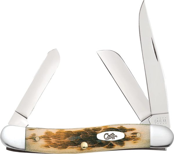 00042 CAE MEDIUM STOCKMAN AMBER BONE