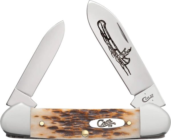00263 CAE CANOE AMBER BONE