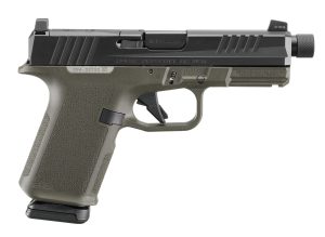 RUGER RXM THREADED 9MM PISTOL 4.5" BBL OD GREEN MAGPUL EHG, O.R. 2-15RD MAGS