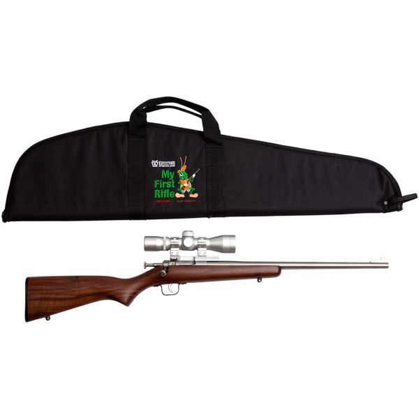 1210512_1.jpg Keystone Crickett Package Rifle 22 LR 16 in. Walnut S/S with Scope RH