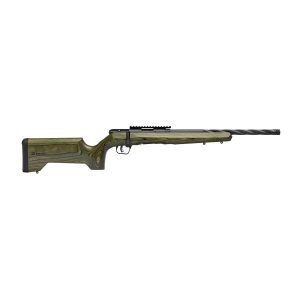 Savage Arms B22 Timber Tactical Rifle .22 LR 10rd Magazine 18" Threaded Spiral Barrel Green Laminate Stock