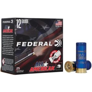 Federal All American Shotshells 12ga 2-3/4" 1-1/8oz 1200 fps #7.5 25/ct