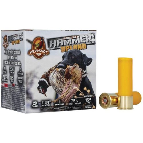 https3A2F2Fmedia.chattanoogashooting.com2Fimages2Fproduct2FHVHS292052FHVHS292051.jpg HEVI-SHOT HEVI Hammer Upland Shotshells 20ga 2-3/4" 7/8oz 1325 fps #5 25/ct