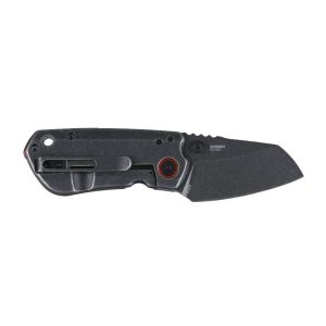 CRKT Overland Compact Folding Knife 2-1/4" Sheepsfoot Blade Black