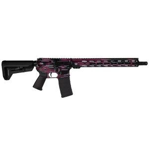 Shark Coast Tactical "Anime- Black Cherry" Rifle 5.56mm 10rd Magazine 16" Barrel 15" MLOK Handguard California Compliant