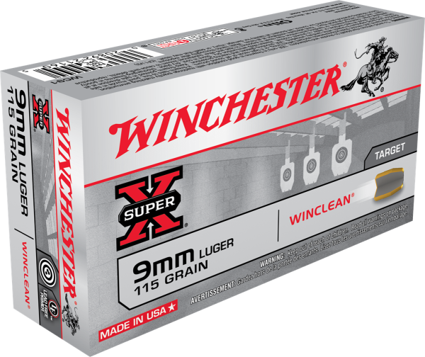 9MM 115GR WINCLEAN 50RDS