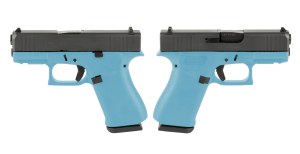 GLOCK G43X 9MM PISTOL 3.41" TIFFANY BLUE NIGHT SIGHTS 2-10RD MAGS