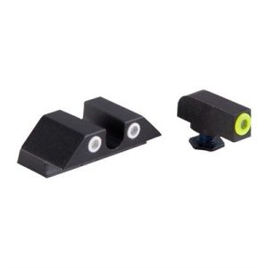 GLOCK 17/19/33/46 YELLOW FRONT & CLEAR U NOTCH REAR