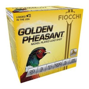 GOLDEN PHEASANT 20 GAUGE 3'' 1-1/4OZ #5 SHOT 25/BOX