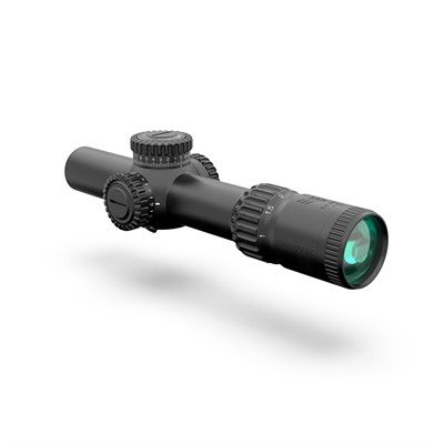 WARHORSE 1-6X24MM FFP ILLUMINATED GREEN DRAGOON MIL BLACK