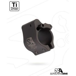 AR-15 CLAMP ON TITANIUM ADJUSTABLE GAS BLOCK .625'' BLACK