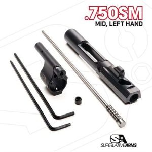 AR-15 ADJ PISTON SYSTEM W/SOLID .750'' GAS BLOCK MIDLENGTH LH