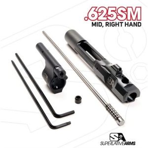 AR-15 ADJ PISTON SYSTEM W/SOLID .625'' GAS BLOCK MIDLENGTH RH