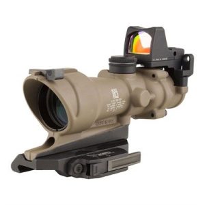 ACOG ECOS 4X32MM FIXED RED CROSSHAIR FDE W/QD MOUNT & RMR