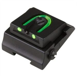 RIFLE  ADJUSTABLE FIBER OPTIC 1/4'' WGOS REAR SIGHT GREEN