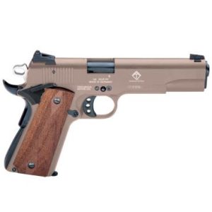German Sport Guns M1911 HGA .22LR 5" Threaded Barrel Wood Grip 10+1 Tan
