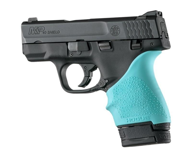 Hogue HandAll Beavertail Grip Sleeve S&W M&P Shield Ruger LC9-Aqua