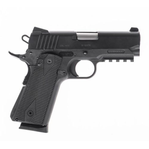 https3A2F2Fmedia.chattanoogashooting.com2Fimages2Fproduct2FIFTFPUGIO92FIFTFPUGIO94 IFG Tanfoglio Pugio 1911 Polymer Handgun 9mm Luger 10rd Magazines(2) 3.5" Bull Barrel Pic Rail