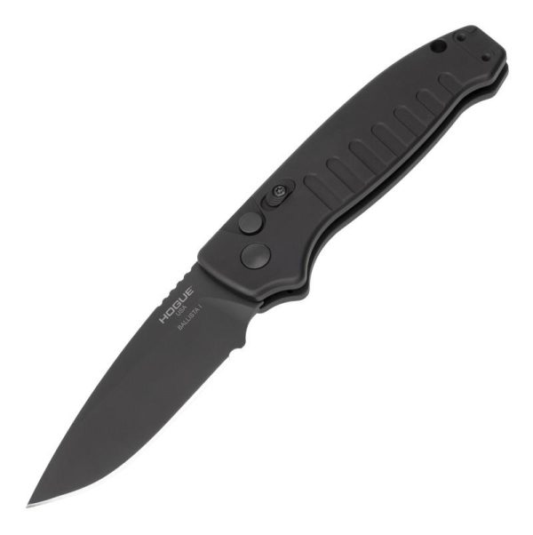 https3A2F2Fmedia.chattanoogashooting.com2Fimages2Fproduct2Fjn641302Fjn64130 Hogue Ballista I Automatic Folder Knife 3 1/2" Drop Point Blade Black