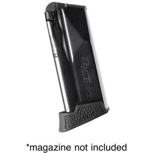 Hogue Overmolded Rubber Grip Extension Base Pad Sig Sauer P365 10RD Mag Black