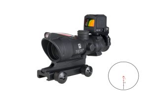TRIJICON ACOG 4X32 RED CHEV .223 W/RCR