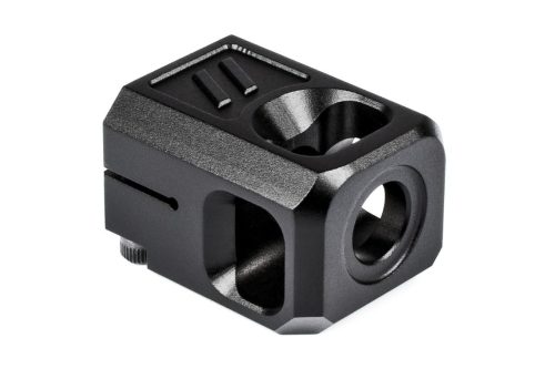 https3A2F2Fmedia.chattanoogashooting.com2Fimages2Fproduct2FBJ327442FBJ32744 ZEV PRO COMPENSATOR V2 1/2X28 THREADING 9MM BLACK
