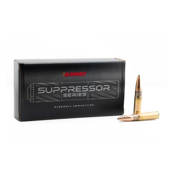 https3A2F2Fmedia.chattanoogashooting.com2Fimages2Fproduct2FBX325192FBX325191 Barnes Suppressor Series Sierra GameKing rifle Ammunition .300 Blackout 205gr HP 1060 fps 20/ct