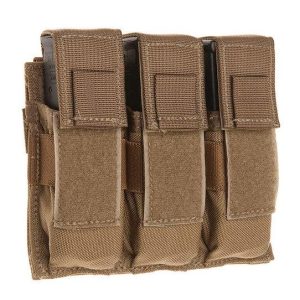 TacShield Triple Universal Pistol Magazine Pouch Coyote