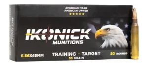 IKONICK USA 5.56 NATO 55GR PREMIUM RANGE 20RD BOX/500RD CASE