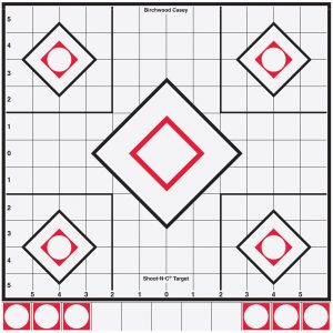 Birchwood Casey Shoot-N-C Target 8 in. Black/White Sight-In 5 pk.