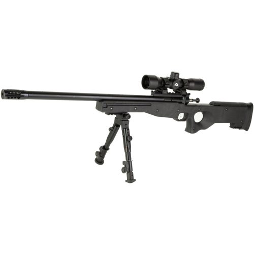 Keystone Crickett Precision Rifle Package 22 lr 16.1 in. Black w/Carbon Brrl, Scope, Bi-Pod