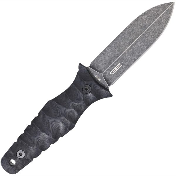 1410052_2.jpg CobraTec Claymore Single Blade Dagger Fixed Blade Black Stonewash