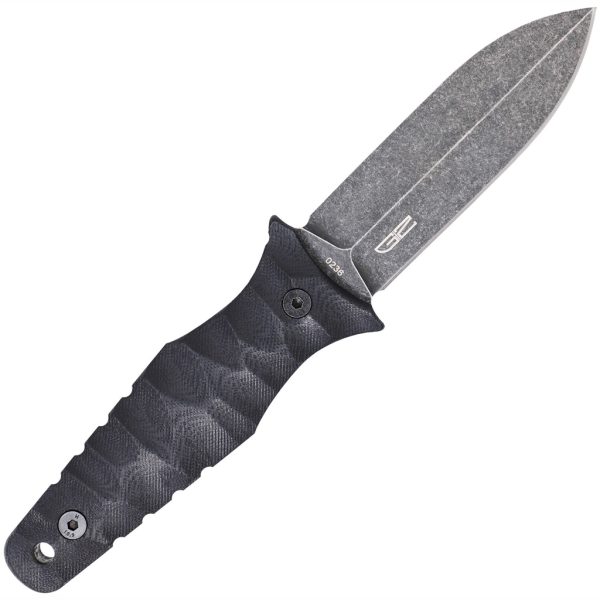 1410053_2.jpg CobraTec Claymore Dagger Fixed Blade Black Stonewash