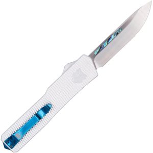 Cobtratec Abalone Edge OTF Knife Switchblade White/Abalone