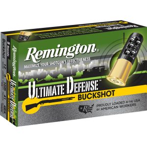Remington Ultimate Defense Buckshot Loads 12 ga. 3 in. 41 Pellet 4 Buck 5 rd.