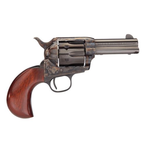 https3A2F2Fmedia.chattanoogashooting.com2Fimages2Fproduct2FTU5509172FTU5509171 Taylor & Company 1873 Cattleman Handgun .45 Colt 6rd Capacity 3.5" Blued Barrel Case Hardened Frame Wood Grip